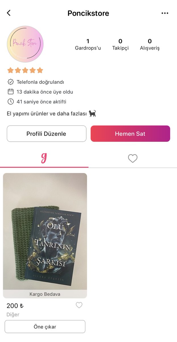 Hello benim annişkom yaptığı kitap kılıfları için işletme açtı ilk ürününü de ötş için yapmış adını da Troya koymuş 🥹 belki kitabıyla uyumlu kılıf isteyen olur 🥹 başka renkleri de atacak çözsün uygulamayı djdkd #ÖlüTanrınınŞarkısı gardrops.com/Poncikstore