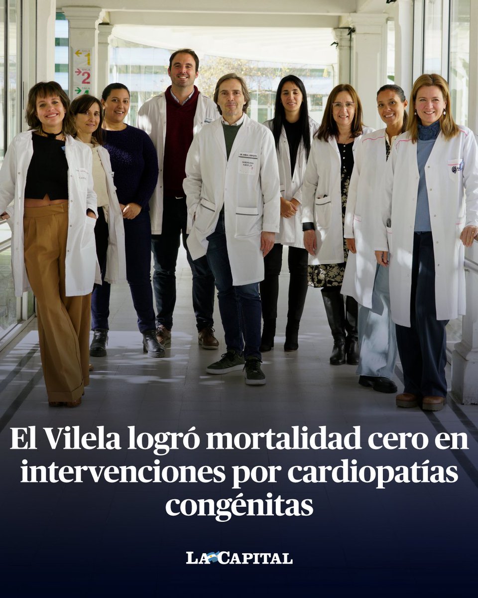 👏🏥 El Hospital de Niños Víctor J. Vilela consiguió llevar a cero la mortalidad en las intervenciones de bebés y niños con cardiopatías congénitas. ❤️ El logro es de un equipo de médicos y trabajadores de la #saludpública que apoyándose en el recorrido de los pioneros locales