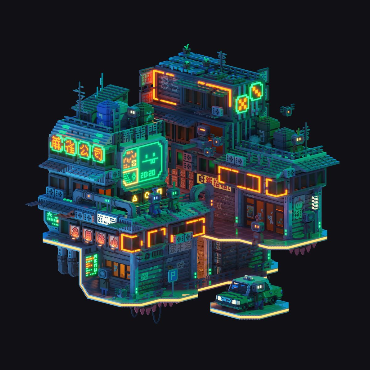 'NEW FACE｜新面孔'
#voxel #voxelart #magicavoxel