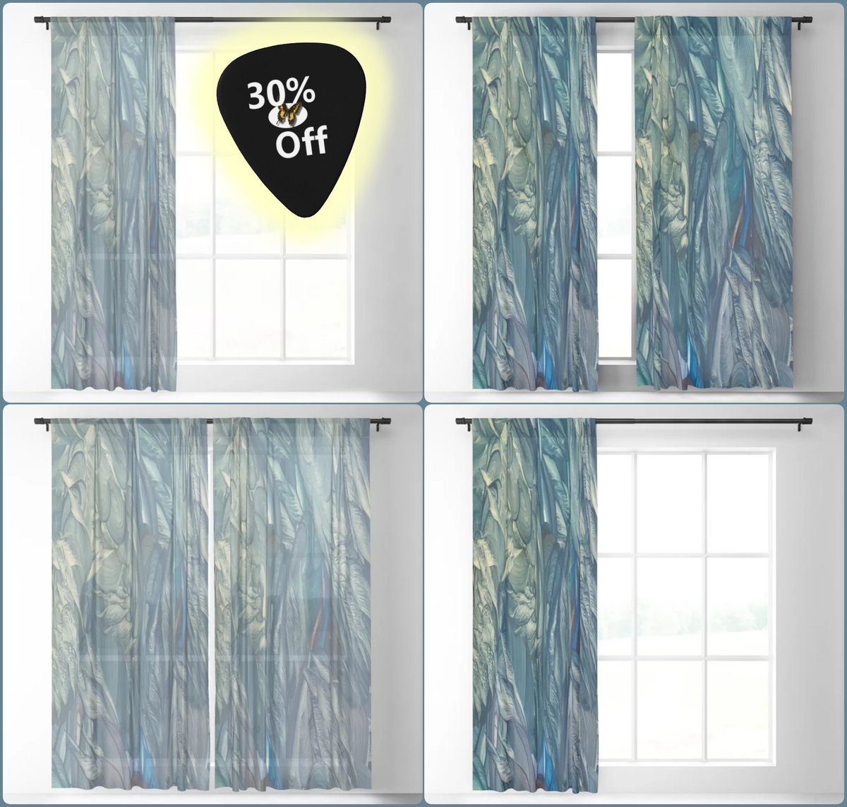 *SALE 30% Off*
Emotional Journey Sheer & Blackout Curtain~by Art Falaxy~
~Exquisite Decor~
#artfalaxy #art #curtains #drapes #homedecor #society6 #swirls #accents #sheercurtains #blackoutcurtains #floorrugs

society6.com/product/emotio…
society6.com/product/emotio…