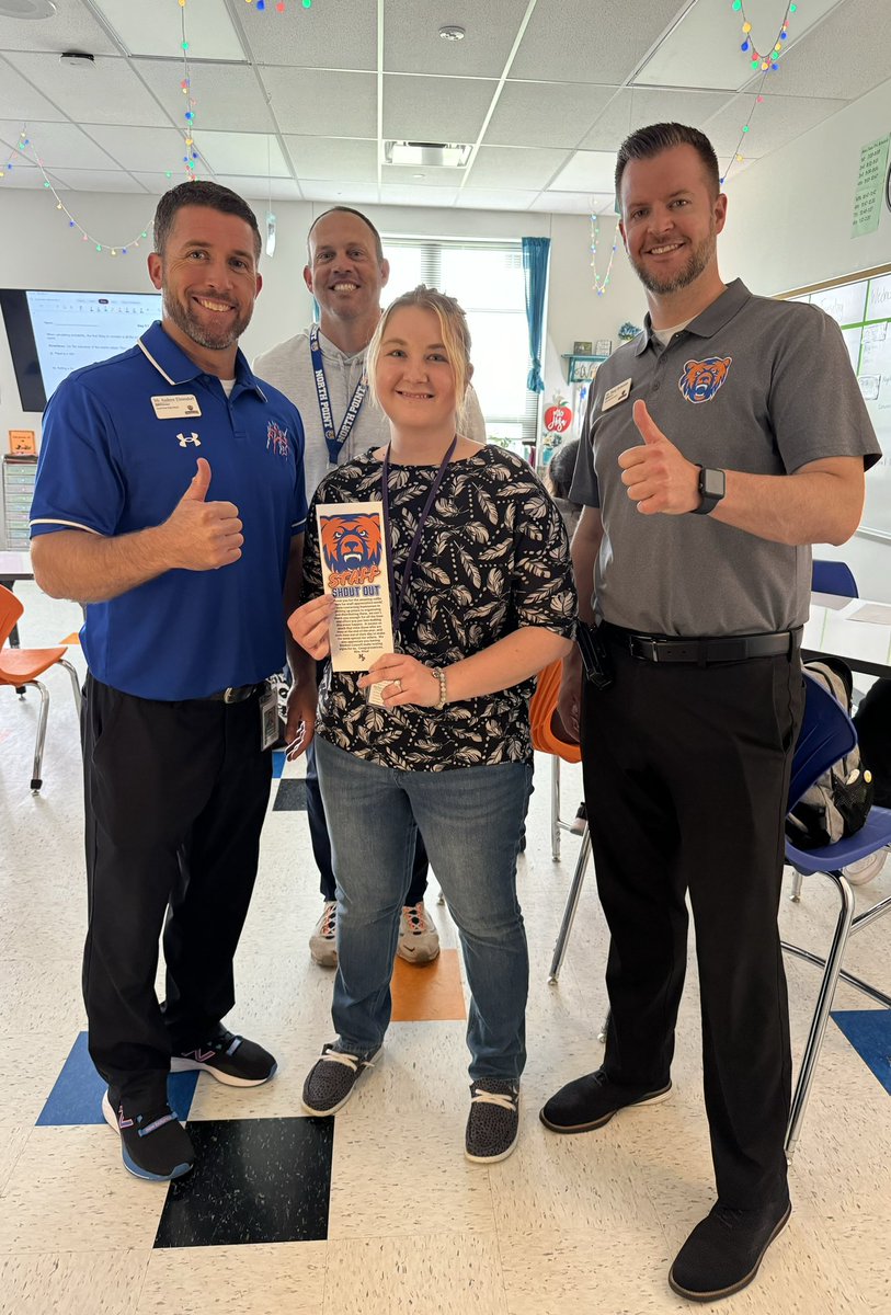 💥Staff Shout Out💥- Congrats to Mrs. Hiza for being recognized by our staff! She contacted businesses, picked up raffle prizes, and organized/distributed all of them for Staff Appreciation! We can’t thank her enough for her time & effort to make the week special for others! 🧡💙