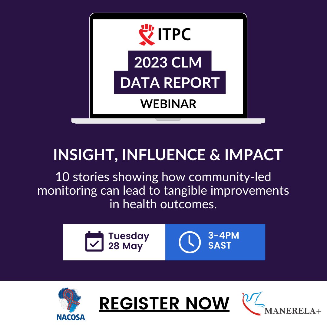 ⌛1 more day to go! WEBINAR🚀Join us for the launch of the 2023 Community-Led Monitoring (#CLM) Data Report. 📌The report shares 10 change stories from the 2023 Citizen Science project, showing CLM's health impact. Register 👉🏾us06web.zoom.us/webinar/regist… @NACOSANet #MANRELA