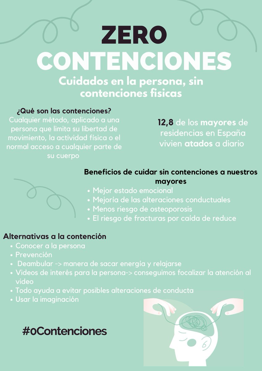 assetjament0's tweet photo. El maltractament mitjançant contencions mecàniques és un problema que no podem ignorar. Amb la feina de tots els sanitaris podem aconseguir basar-mos en el respecte, l'empatia i la dignitat humana!! Encara queda molt de recorregut!! #0Contenciones #TúTambiénSerásMayor https://t.co/GZvvubnDrm