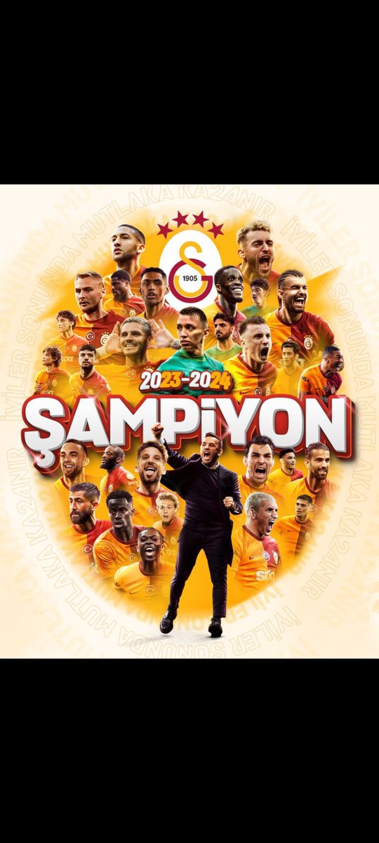 İyiler sonunda mutlaka ka24nır 💛❤️

#Şampiyon #Cimbom #Galatasaray 🦁