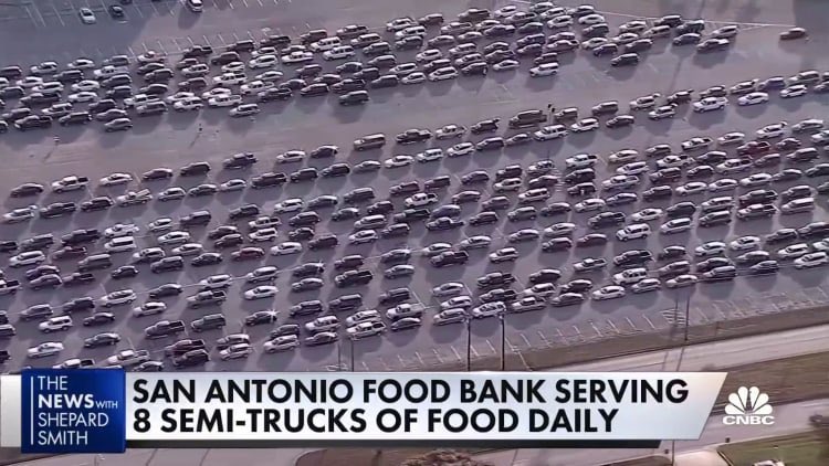 Reminder this was under Trump. Food lines in Texas. How do people forget how bad it got?