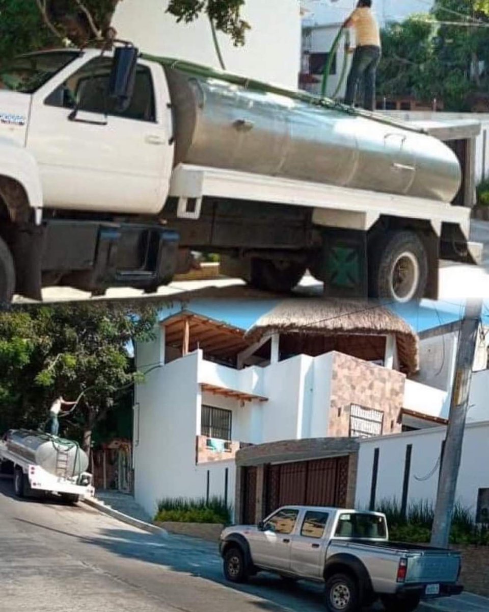 Por eso no se acongoja la @AbelinaLopezR , porque ella si tiene agua potable y pipas que se las lleve a su casa de $26 mil pesos así como lo declaró, es una burla al acapulqueños, ahí está la foto. #Acapulco #Guerrero