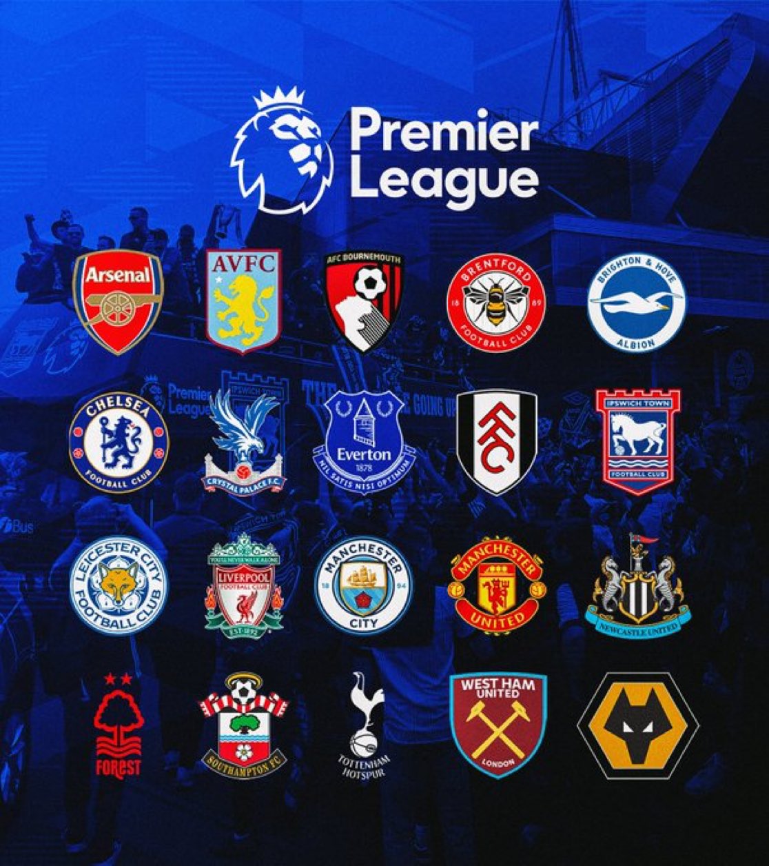 All Sportz 🏀⚽ on X All Premier League teams for the 2024/25, Venha se