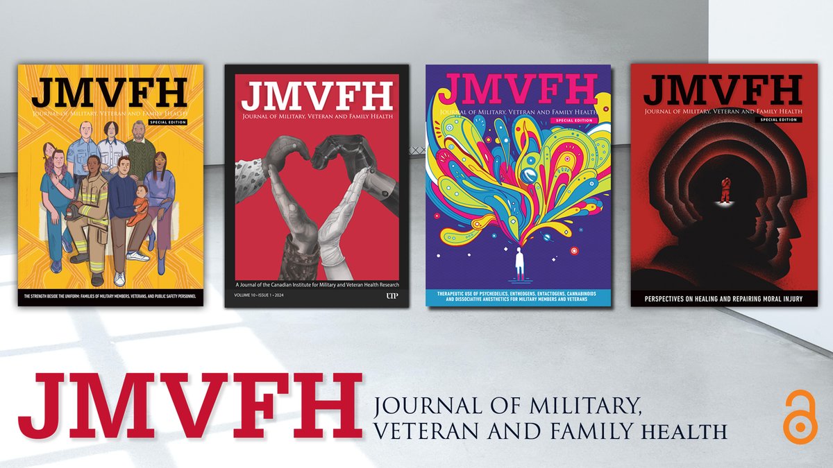 Gain perspective on the unique struggles #militarypersonnel, #Veterans & their families face. Explore research on the #mentalhealth & well-being of those who protect our freedoms at: jmvfh.ca 
@CIMVHR_ICRSMV #PTSD #moralinjury @CMHA_NTL #MentalHealthMonth