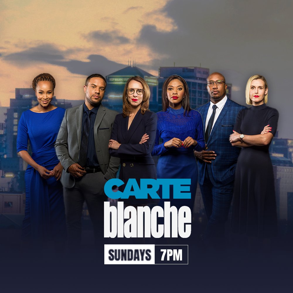 Thanks for joining the #CarteBlanche team! Wishing you all a wonderful election week. As @macmoleli would say: Khotso, Pula, Nala. And a reminder from @govanwhittles: hou die blink kant bo. Good night!