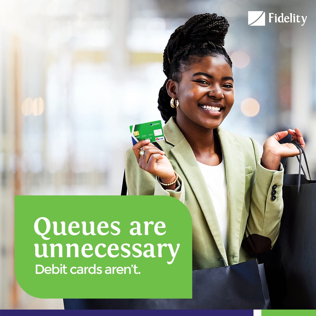 Queues are so unnecessary! Let your Debit Card take the stress off you! Need to request a Fidelity Debit Card? Click the link in bio or visit the nearest Fidelity Bank near you. #WeAreFidelity #TheLifestyleBank