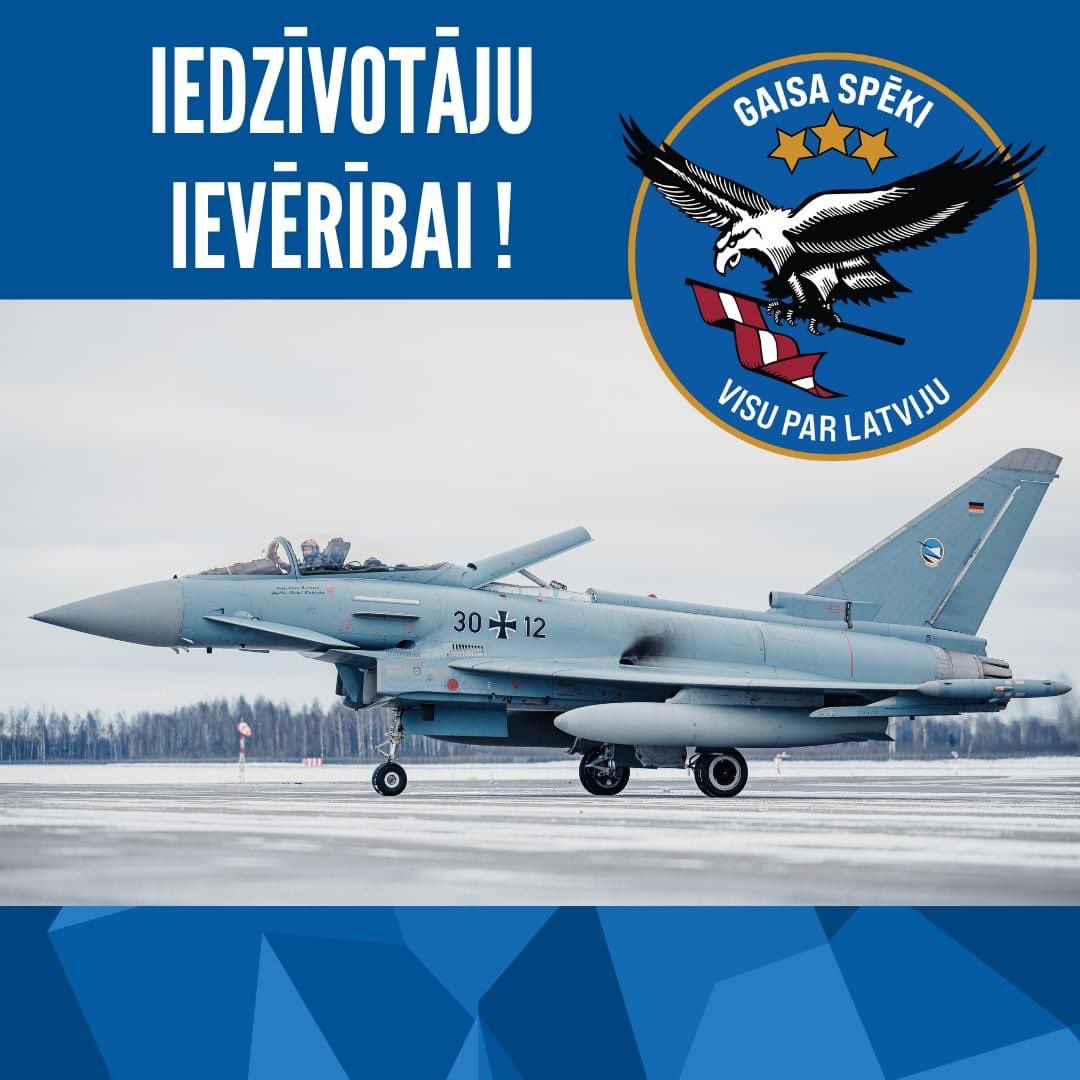 📯 No 27.maija līdz 2.jūnijam plānoti sabiedroto spēku iznīcinātāju zemie treniņlidojumi Vidzemes, Kurzemes un Latgales reģionos.
@kurzeme @LRZinas @TVNET_zinas @DelfiLV @lsmlv @TV3zinas @latgale