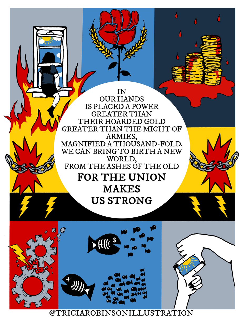 New illustration ♥️
Solidarity forever 
triciarobinsonshop.etsy.com