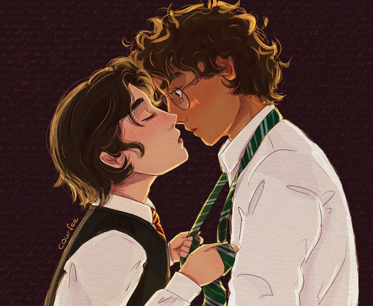 some cute accidental tie switch happening for the fic blindspot archiveofourown.org/works/47137990 #jegulus