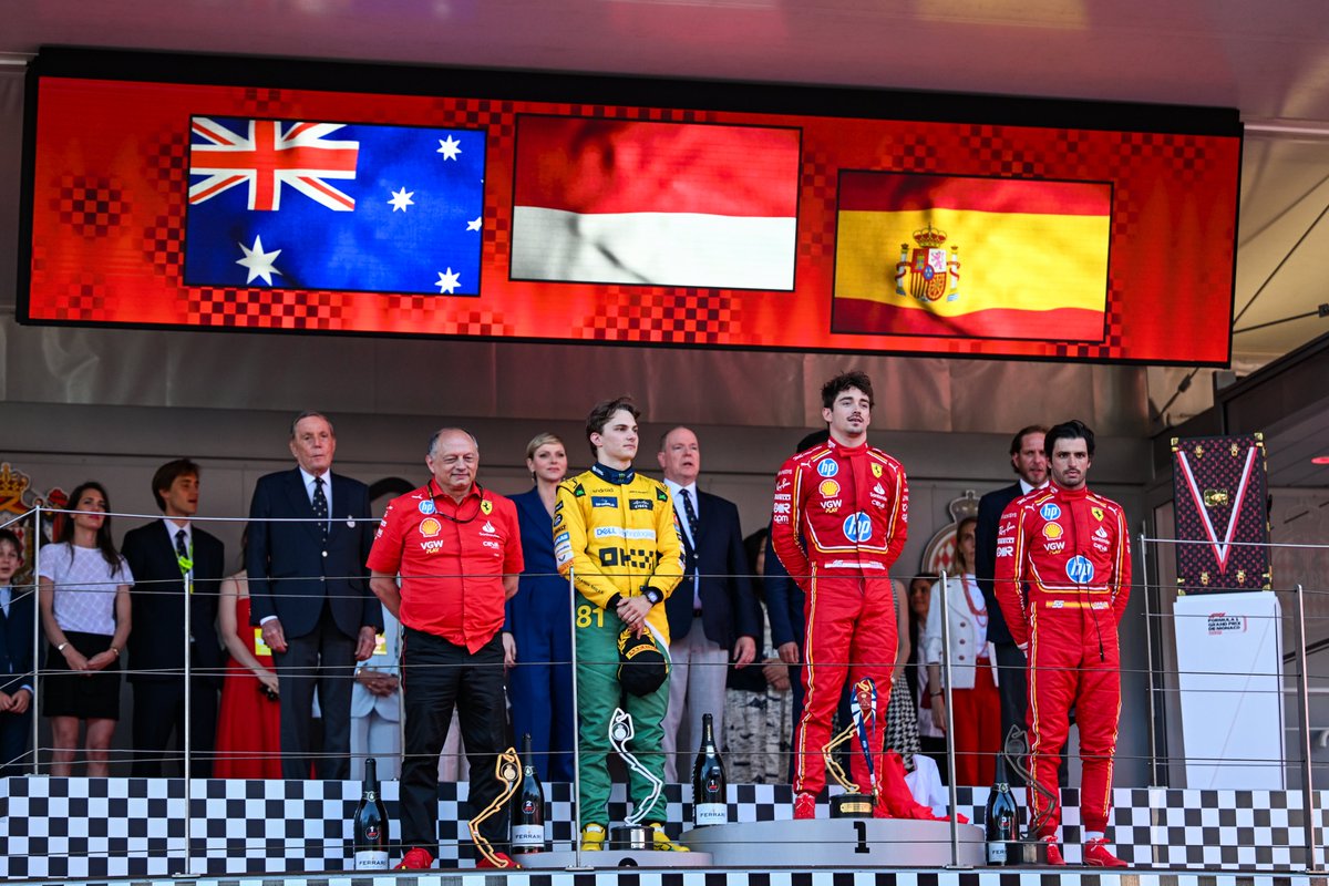 Here is the Official Podium of the Formula 1 Grand Prix de Monaco 2024 😎🎉 -- Voici le podium officiel du Formula 1 Grand Prix de Monaco 2024 😎🎉 #MonacoGP #F1 #MonacoCircuit ©️ ACM Magoni