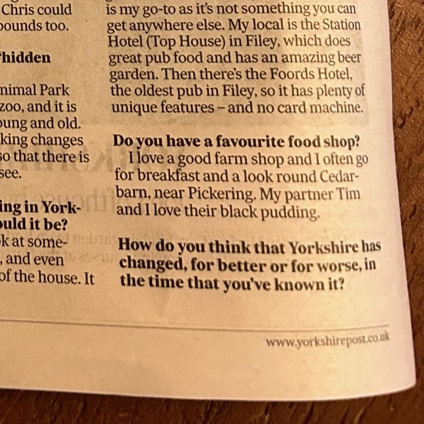 cedarbarn's tweet photo. Big thanks to Natalie Bosomworth for the shout out as her favourite food shop in the weekend Yorkshire Post.

We agree - Doreen's legendary black pudding is the best! 

#farmshoppickering #cedarbarnfarmshop #cedarbarncafe #doreensblackpudding #favouritefoodshop #yp #yorkshirepost https://t.co/0ecDFGkNxo