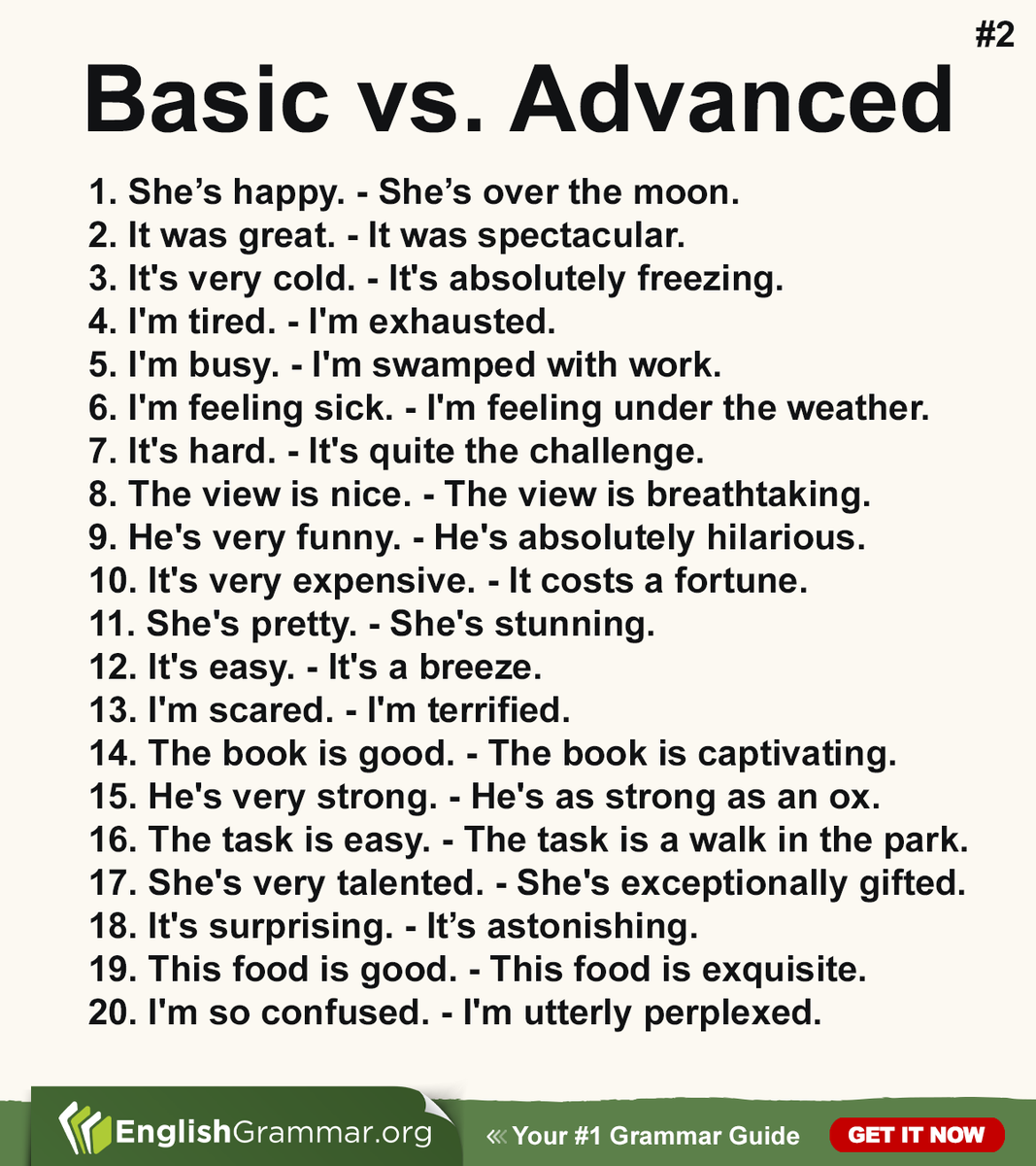 Basic vs. Advanced #2
