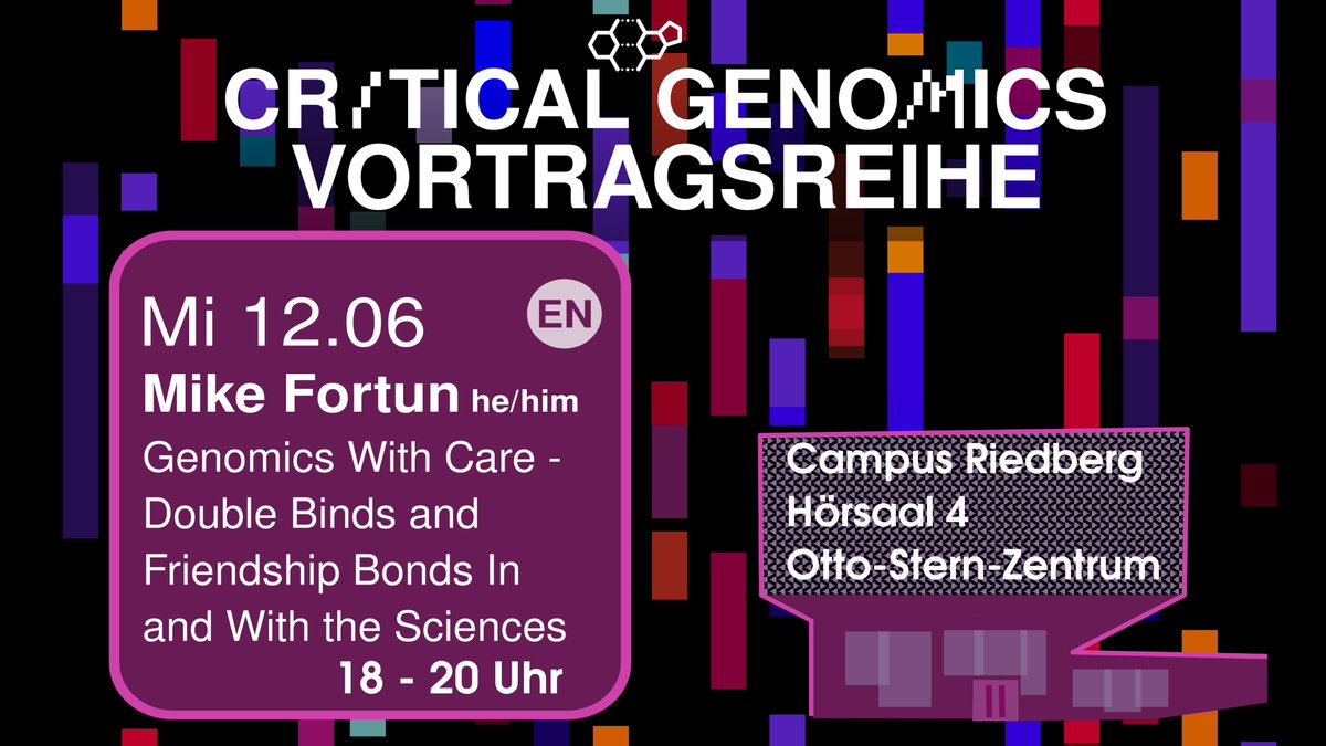 KAEE Uni Frankfurt (@kaee_goetheuni) on Twitter photo 🧬#CriticalGenomics is organising an interdisciplinary lecture series on #genomics. Suitable for #anthroplogists and #STS scholars! This week with <a href="/profmikefortun/">Mike Fortun</a> More information can be found here: critical-genomics.de 🧬#CriticalGenomics is organising an interdisciplinary lecture series on #genomics. Suitable for #anthroplogists and #STS scholars! This week with <a href="/profmikefortun/">Mike Fortun</a> More information can be found here: critical-genomics.de