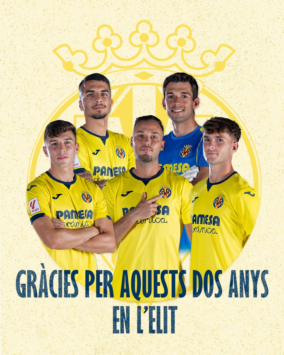 Gracias por dos años de fútbol profesional, gracias por poder veros vencer a equipos de élite con fútbol champagne. 

¡Caímos, pero qué orgullo de cantera 💛!