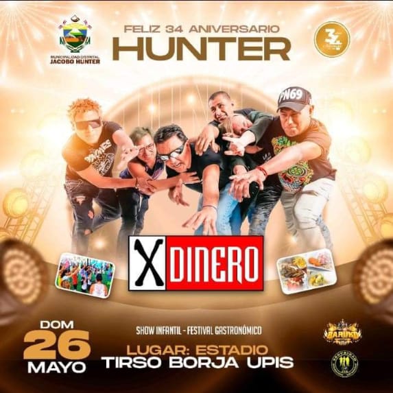 Feliz aniversario HUNTER 🎉🎉🎶 nos vemos a las 4:00 pm