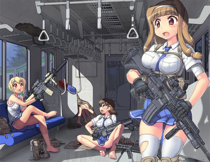 #武装少女を無言で貼ると同士がフォローする 