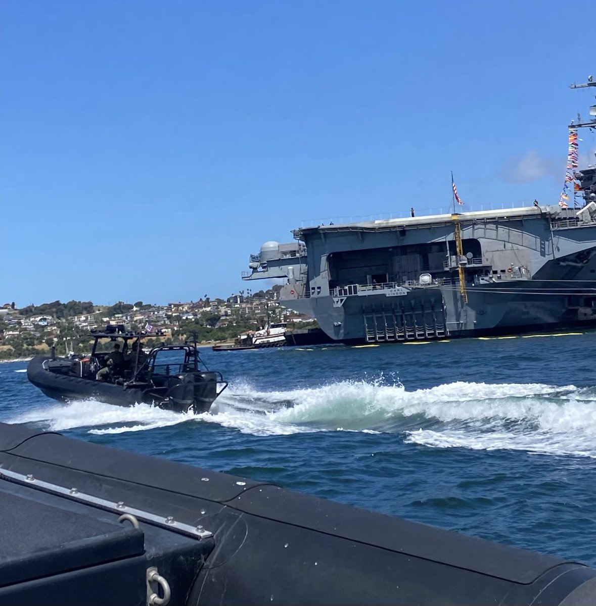 SEBLASD's tweet image. #LASD SEB Tactical Maritime Cadre working behind the scenes to keep #LAFleetWeek2024 in the @PortofLA safe and fun for all. Still time to visit the @PortofLA.
