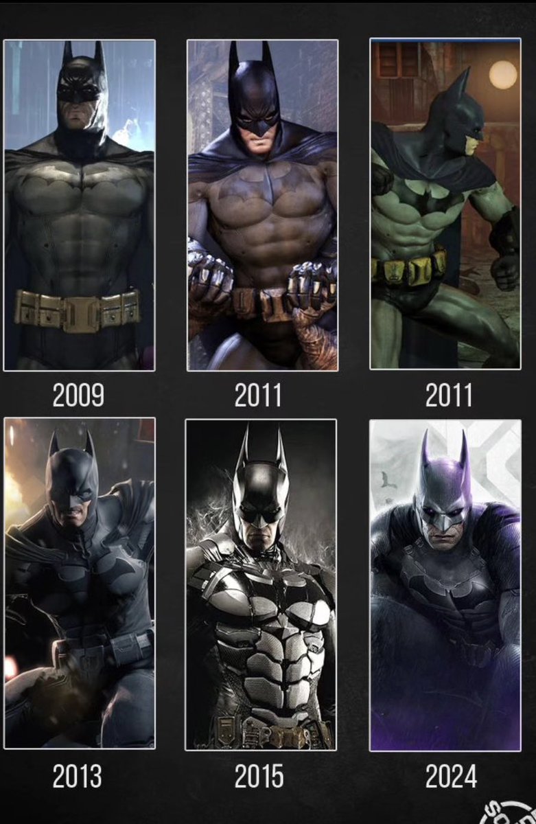 Evolution of Batman in the Arkham-Verse 🦇