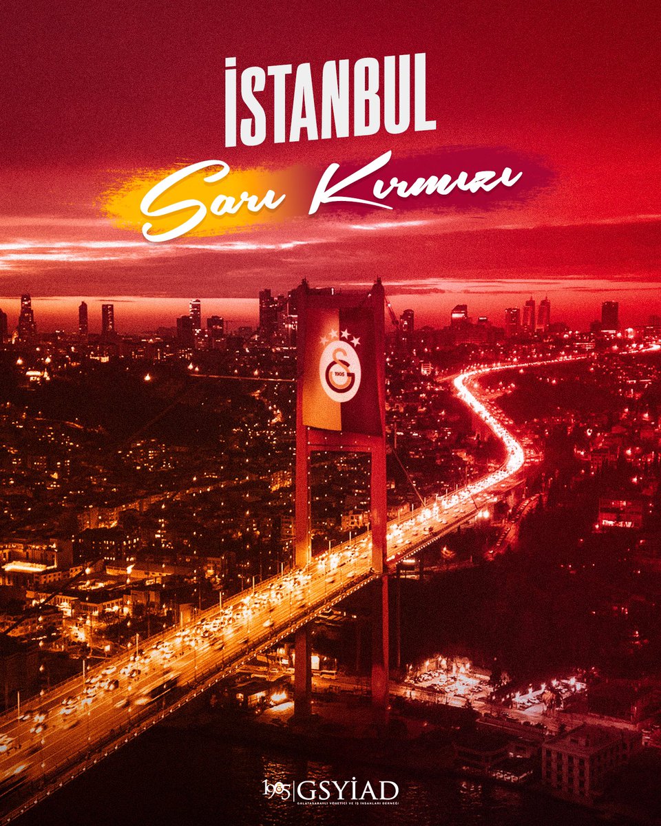 1905gsyiad's tweet photo. YİNE YENİ YENİDEN İSTANBUL SARI KIRMIZI! 💛❤ https://t.co/WslTkSoAEx