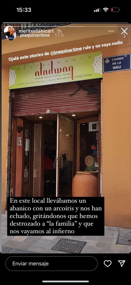 🇪🇸 Valencia. Un grupo de homosexuales entra a un restaurante árabe y reciben una dosis de realidad. No os perdáis la respuesta del restaurante con la reseña negativa en google JAJAJAJAJAJAJAJA