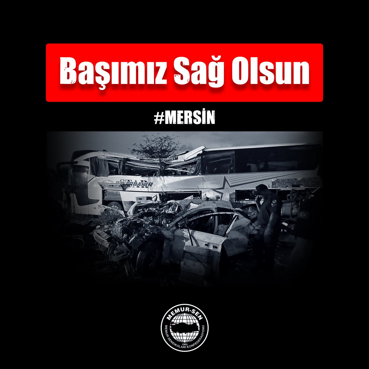 #Mersin TAG Otoyolu'nda meydana gelen zincirleme kazada yaşamını yitiren vatandaşlarımıza Allah'tan rahmet, yaralılara acil şifalar diliyoruz