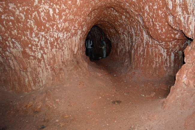 3. These tunnels were dug by a Giant Ground Sloth that lived 12,000 years ago in Brazil. The third photo are the claw marks.