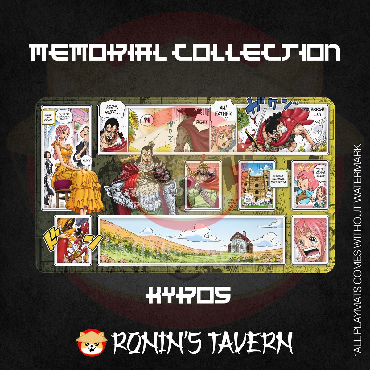 New playmat design up !  |
The best father in One Piece, Kyros
 Likes and Retweets appreciated a lot :) 
#ONEPIECE #OPTCG