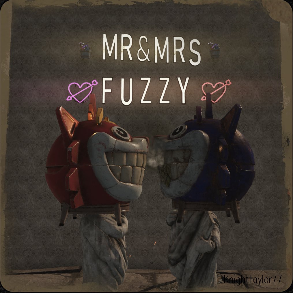 I know pronounce you Mr & Mrs Fuzzy! #Fallout #Fallout76 #FO76