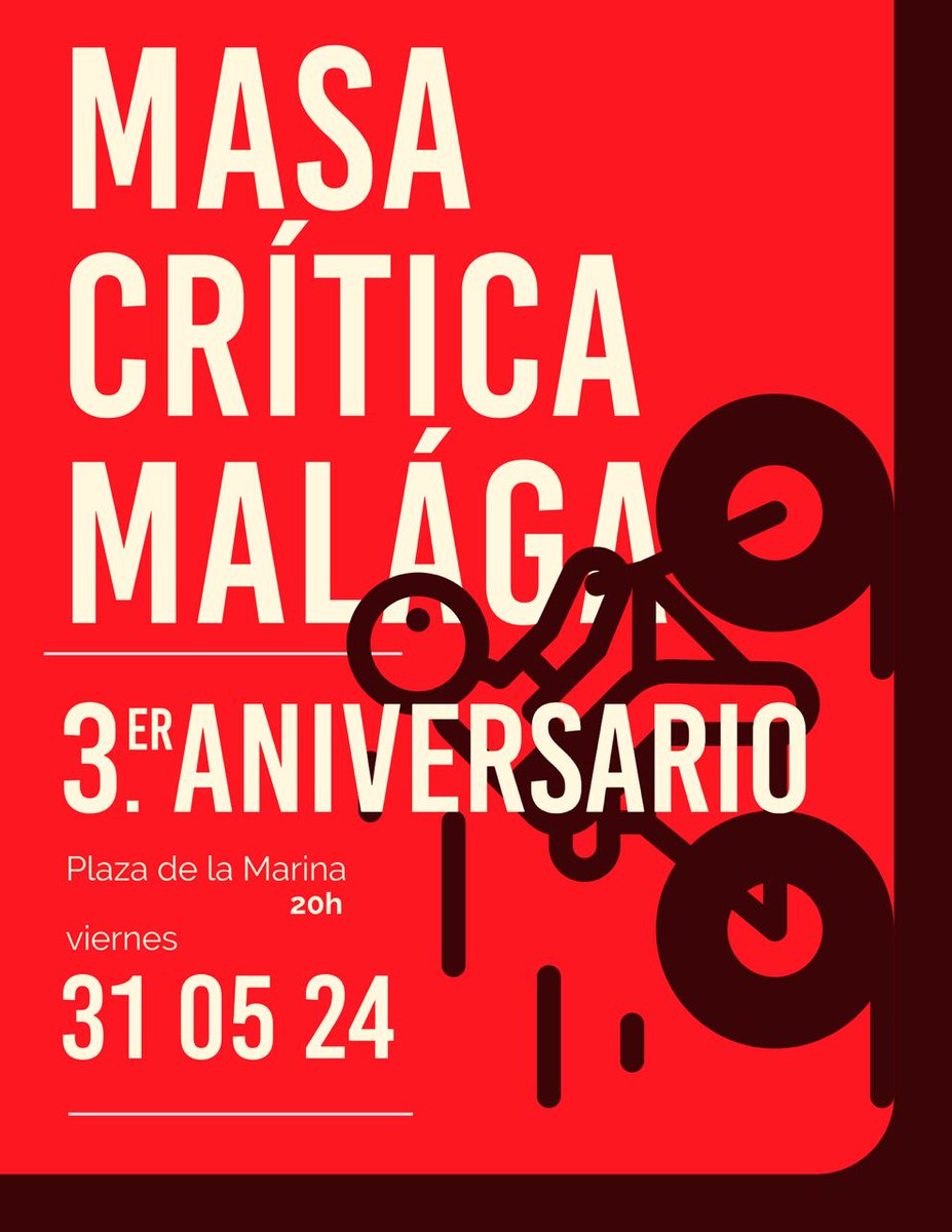 Masa aniversario este viernes que viene! 3 años desde la nueva generación masera, más otros 10 que ya venían de bicicrítica para celebrar!

Y atentxs, que luego habrá fiesta!

Diseño gracias a Baz