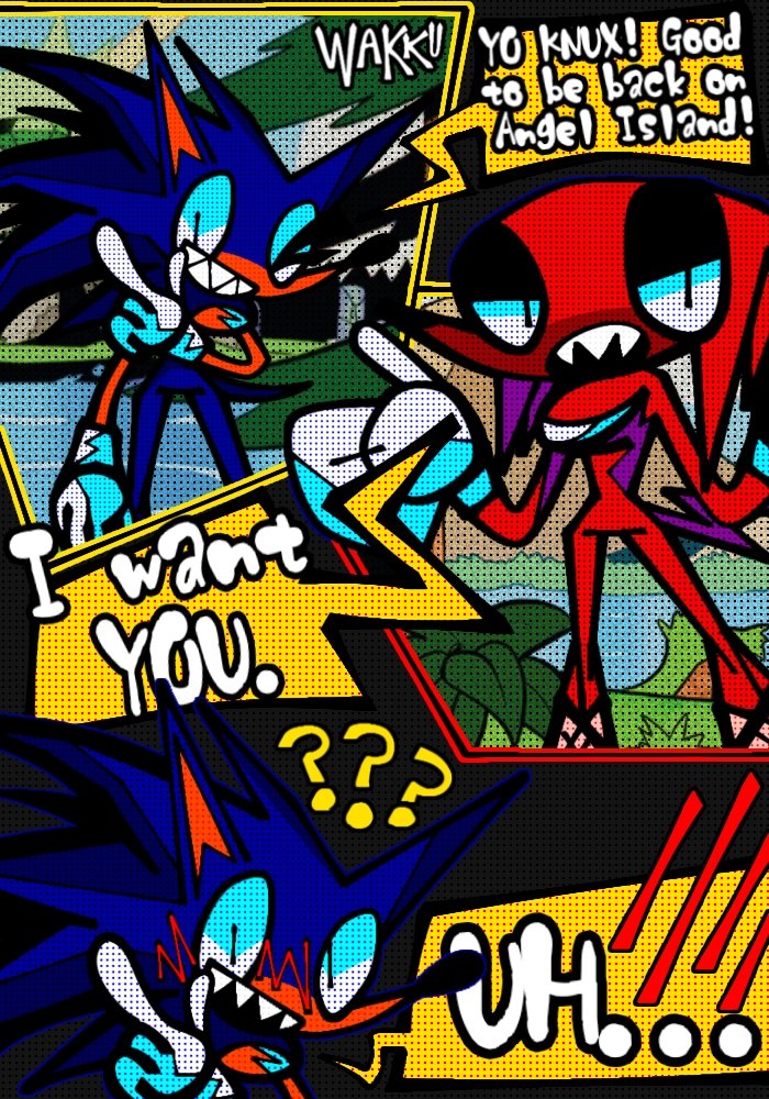 SONIC & KNUCKLES HIJINKS!!!!!! this' just a good ol' regular day for them 😈❤️💙❤️💙❤️💙
#sonknux #sonicthehedgehog