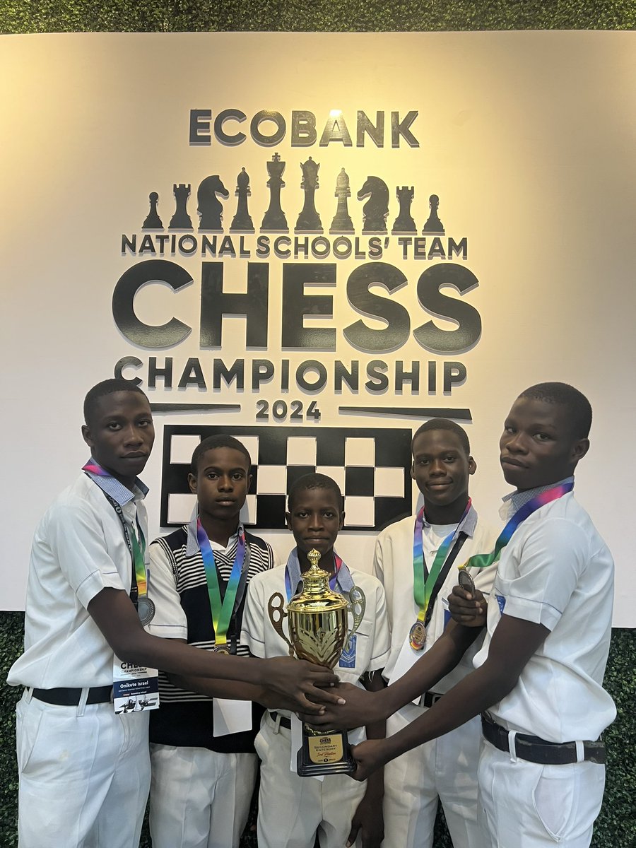 Meet your champions: Secondary school category🏆✨

#chess
#boardmaster 
#ecobankschchess
#ecobankchesschampionship
#abetterway
#ecobankthepanafricanbank