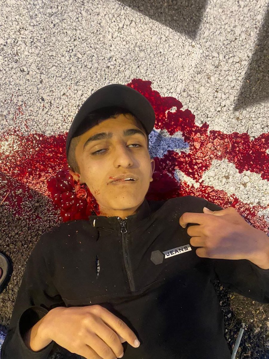 Timesofgaza's tweet photo. UPDATE | 14 year-old Majd 'Arameen has been killed by IOF soldiers in Northeast Khalil, West Bank.

They deliberately prevented him from receiving any life-saving medical attention from paramedics or locals. https://t.co/kxGlRxGaT5
