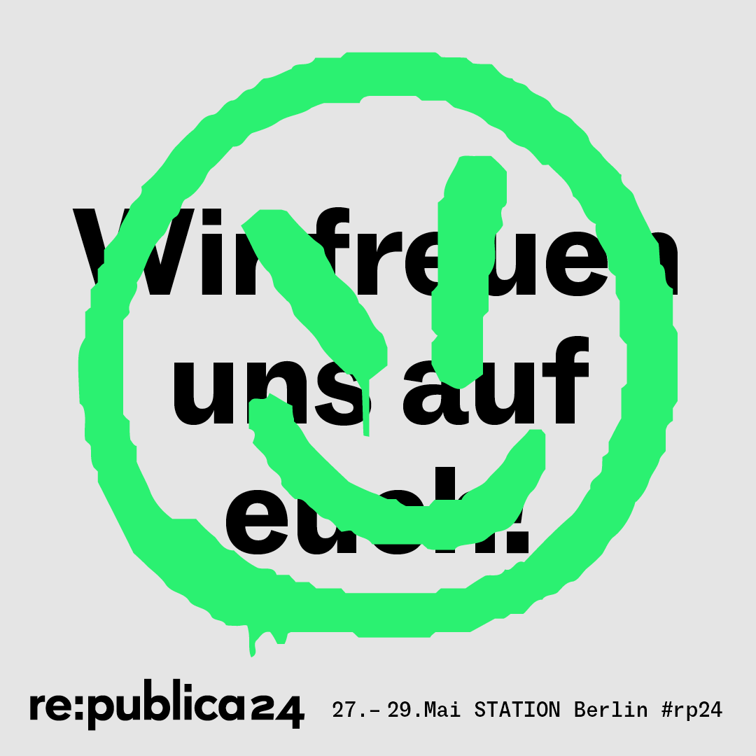 Morgen geht es los. Pünktlich sein, lohnt sich! #WhoCares #rp24 11:15 Uhr, Stage 1: @jagodamarinic: 'Sanfte Radikalität – wie soziale Bewegungen zur Brandmauer werden können' 11:15 Uhr, Stage 2: @dasnuf, @SimonHurtz, @dvg , @kattascha & @spreeblick: 'Verloren auf Plattformen'