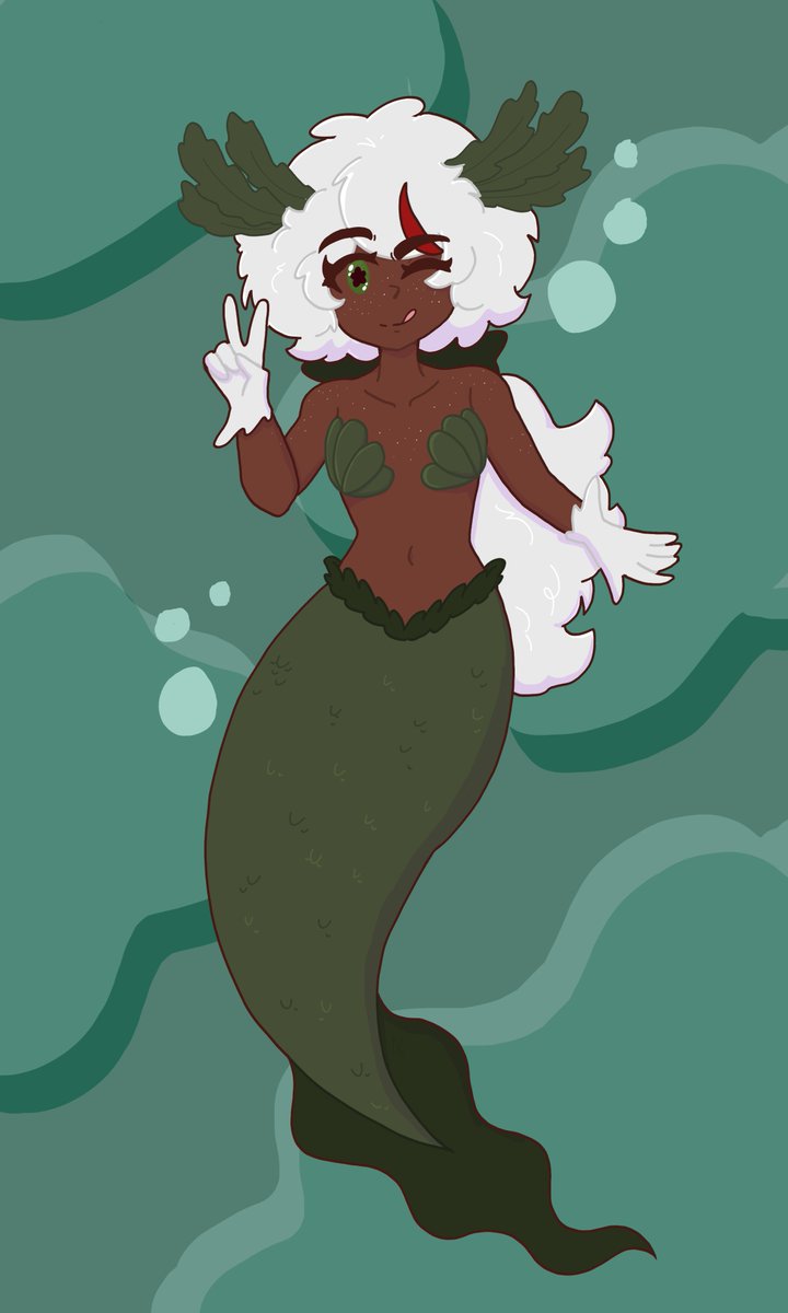 I completely forgot to post this! My simple Mermay for this month!