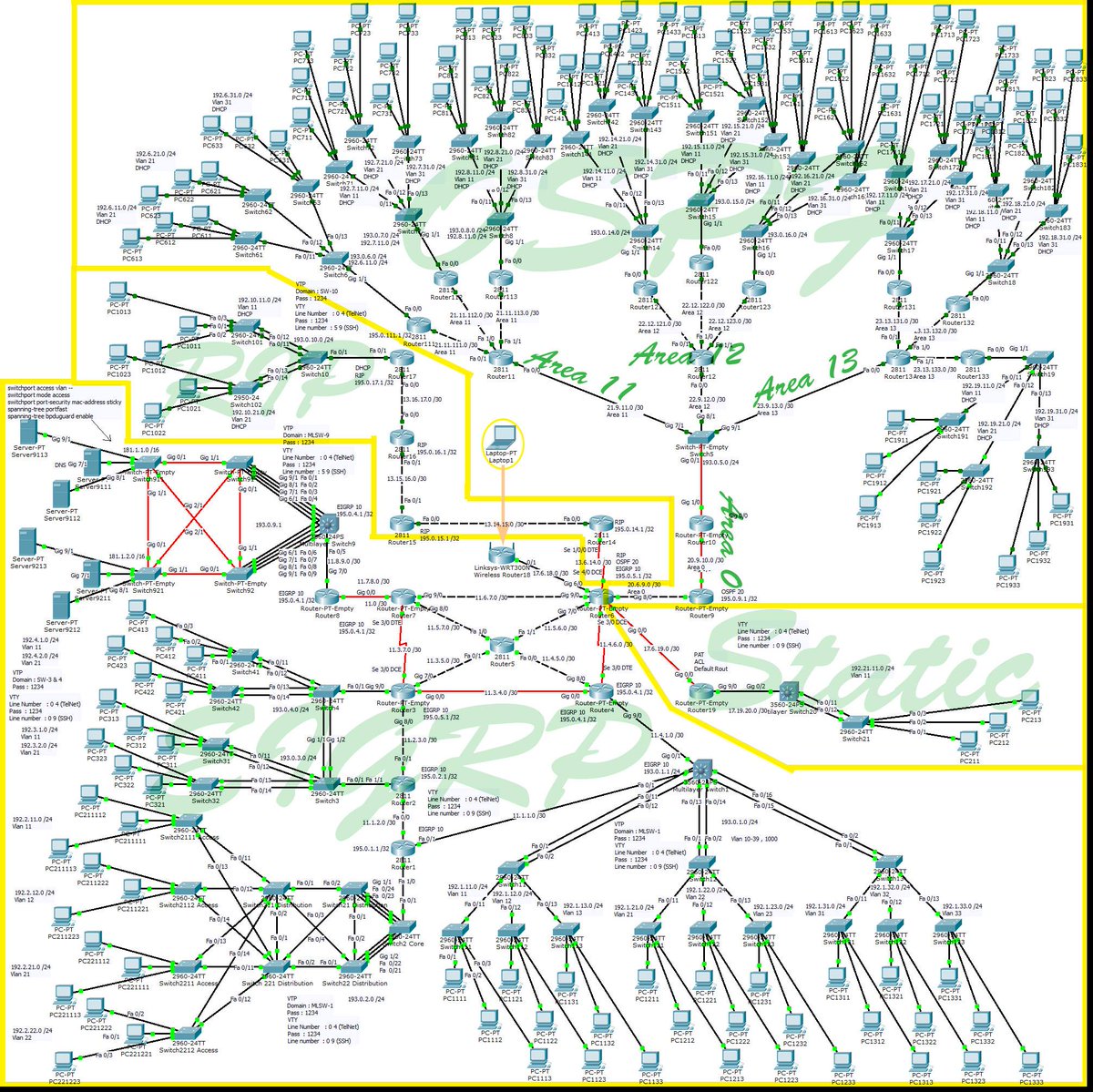 Here's a throwback post from one of our students, Muhammad Adnan Muneam 😁 He shared with us his #CiscoPacketTracer scenario. Try your hand at it here! cs.co/6016eyJ64