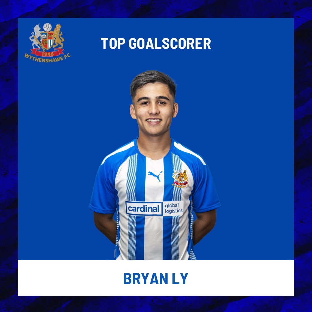 Our Top Goalscorer last season was Bryan Ly 🏆 #UpTheAmmies 🔵⚪️