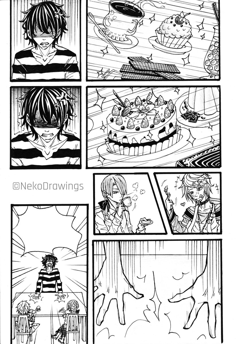Random manga page v1
Original art: NekoDrawings©
Origial characters: Saiko（サイコ）, Kagami Akira（火神諦）, Hisaka Yoshi（日坂良）

#NekoDrawings #art #draw #drawing #manga #page #random #blackandwhite #comic #comicpage #mangapage #frames #fineliner #mangaboys #mangastyle