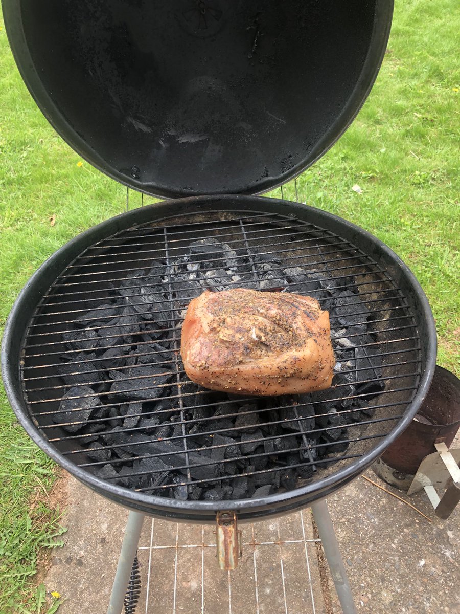 Old school bbq pork shoulder tonight