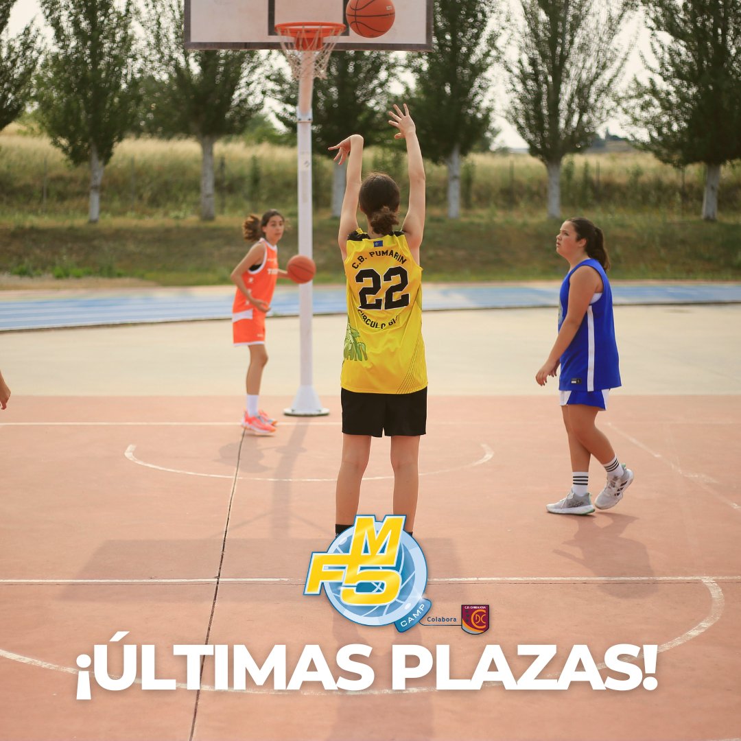CampusMartaFdez's tweet photo. 🔥 Últimas plazas para el campus MF5 2024.
🏀 Solo modalidad EXTERNA
➡️ No te quedes sin la tuya y apúntate en https://t.co/DIPyiULG4e
#Víveloquenotelocuenten #MartaFernández #Campus #MF5 #campus #baloncesto https://t.co/yEi7gma6Rm