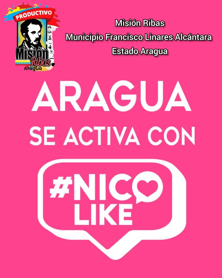 #NicoLike ¡Venezuela vence la Censura! Misión Ribas FLA seguimos en Victoria
<a href="/NicolasMaduro/">Nicolás Maduro</a> 
<a href="/_LaAvanzadora/">Yelitze Santaella</a> 
<a href="/Soykarinacarpio/">Karina Carpio</a> 
<a href="/PoetaLaya/">Luis laya</a> 
<a href="/JohendersonG_/">Johenderson González</a> 
<a href="/Gladys_barretoc/">Gladys Barreto</a> 
<a href="/CDCEAragua/">CDCE ARAGUA</a> 
<a href="/LeiraSuarezPsuv/">LeyraSuarezPsuv</a> 
<a href="/M_RibasOficial/">Misión Ribas</a> 
<a href="/misionribasarag/">Misión Ribas Aragua</a>