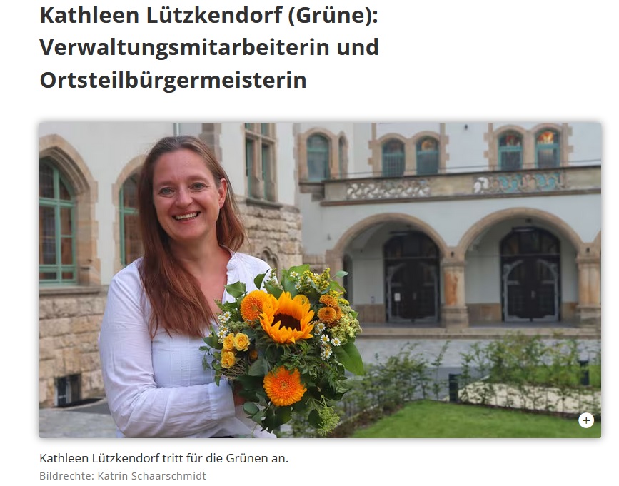 Glückwunsch nach #Jena an Kathleen Lützkendorf #GRÜNE ! Jetzt ist es bei 93 % ausgezählten Stimmen sicher: Stichwahl zur Oberbürgermeisterin geschafft. #NoAfD nur auf Platz 4. Für die #Höcke #AfD ist heute eine große Niederlage. #WirSindMehr #NieWiederFaschismus