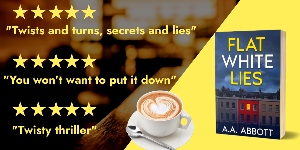 Chill with a #book on the #BankHoliday! She thought her café's problem was the cost of living. But family secrets could cost her life. FLAT WHITE LIES mybook.to/FlatWhiteLiesE… ⭐️⭐️⭐️⭐️⭐️'Twisty #thriller' ⭐️⭐️⭐️⭐️⭐️'You won't want to put it down' #ebook #books #BrumHour #IARTG