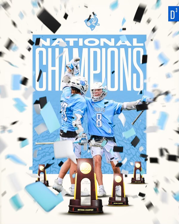 FINAL!!! @TuftsJumbos never trailed and win it 18-14. First #d3lax title since 2015, fourth overall. 

Tufts dominate faceoffs, 22-14, and ground balls, 49-34.