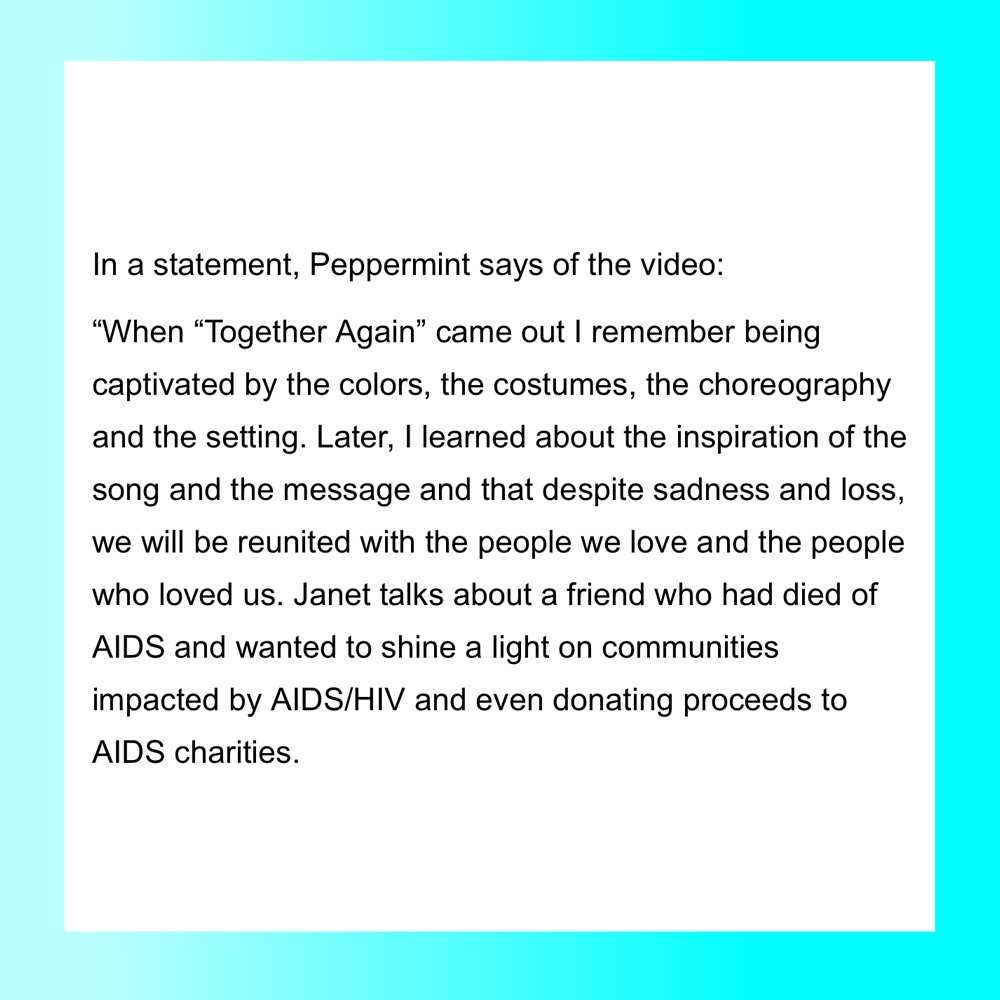 Producer Entertainment Group (PEG) (@pegmgmt) on Twitter photo Have you watched <a href="/Peppermint247/">Miss Peppermint. BLACK TRANS LIVES MATTER</a>'s tribute music video to <a href="/JanetJackson/">Janet Jackson</a>'s "Together Again" yet? If not, check out the @SocialiteLife article and then head over to #Peppermint's YouTube channel to watch her homage.
Article-> bit.ly/4avK281
#PEGpresents #Peppermint #Drag Have you watched <a href="/Peppermint247/">Miss Peppermint. BLACK TRANS LIVES MATTER</a>'s tribute music video to <a href="/JanetJackson/">Janet Jackson</a>'s "Together Again" yet? If not, check out the @SocialiteLife article and then head over to #Peppermint's YouTube channel to watch her homage.
Article-> bit.ly/4avK281
#PEGpresents #Peppermint #Drag