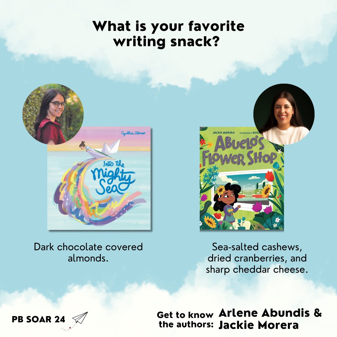 PB_Soar (@pb_soar24) on Twitter photo Get to know the authors <a href="/ArleneAbundis/">Arlene Abundis</a> and @jmorerabooks!
Arlene Abundis is the author of INTO THE MIGHTY SEA and Jackie Morera is the author of ABUELO’S FLOWER SHOP.
Both of their beautiful books arrive on 6/4 and are available for preorder now (links in bio). Get to know the authors <a href="/ArleneAbundis/">Arlene Abundis</a> and @jmorerabooks!
Arlene Abundis is the author of INTO THE MIGHTY SEA and Jackie Morera is the author of ABUELO’S FLOWER SHOP.
Both of their beautiful books arrive on 6/4 and are available for preorder now (links in bio).