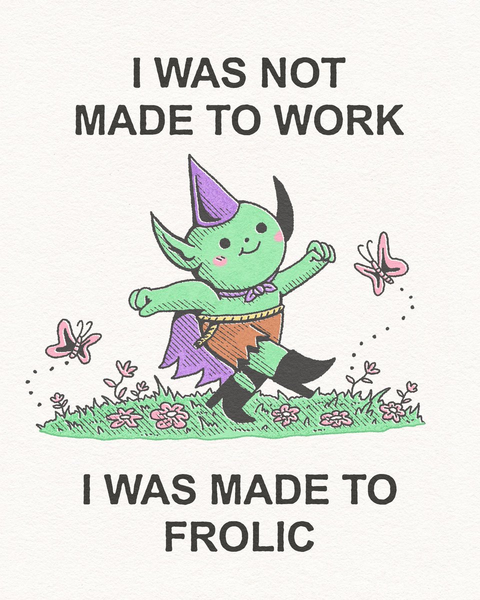 You always gotta have a healthy work/frolic balance